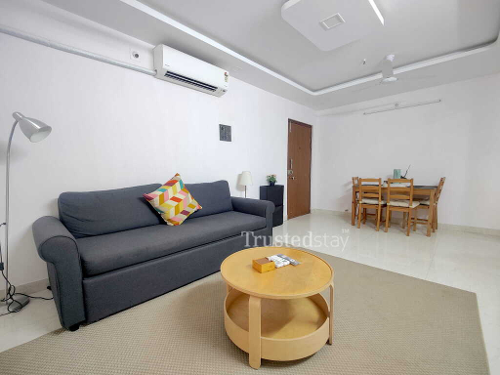 Bedroom One of Lakeview Seven Complex in Powai Mumbai